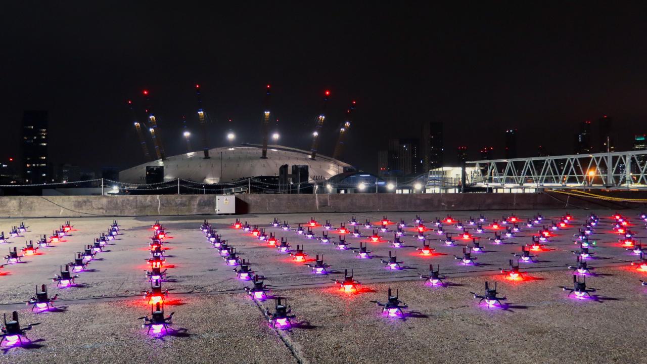 China new year's drone show